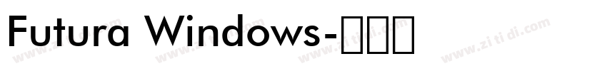 Futura Windows字体转换 Futura Windows字体转换